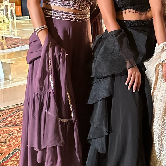 Purple/brown palazzo with blouse and dupatta size 36 - Picture 3 of 4